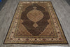 Load image into Gallery viewer, 6.6 x 9.6 Great Quality Tabriz Mahi Wool Silk Hand-Knotted Rug #F-3067