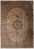 Load image into Gallery viewer, 9.3 x 11.9 Estate Rug Persian Kashan Light Colors #F-4121