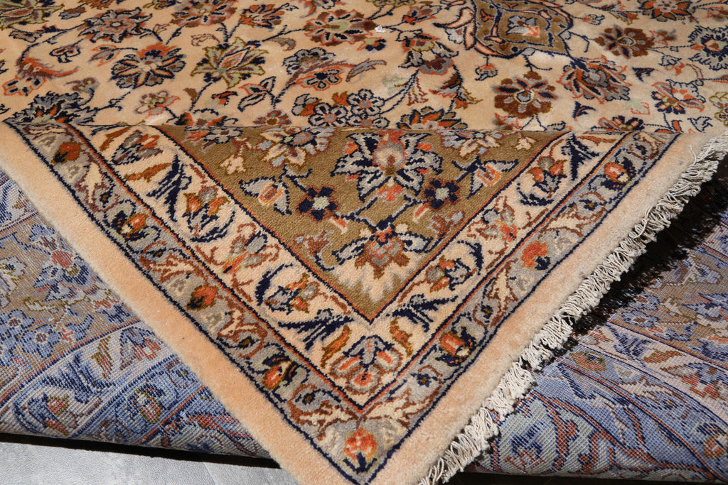 9.3 x 11.9 Estate Rug Persian Kashan Light Colors #F-4121