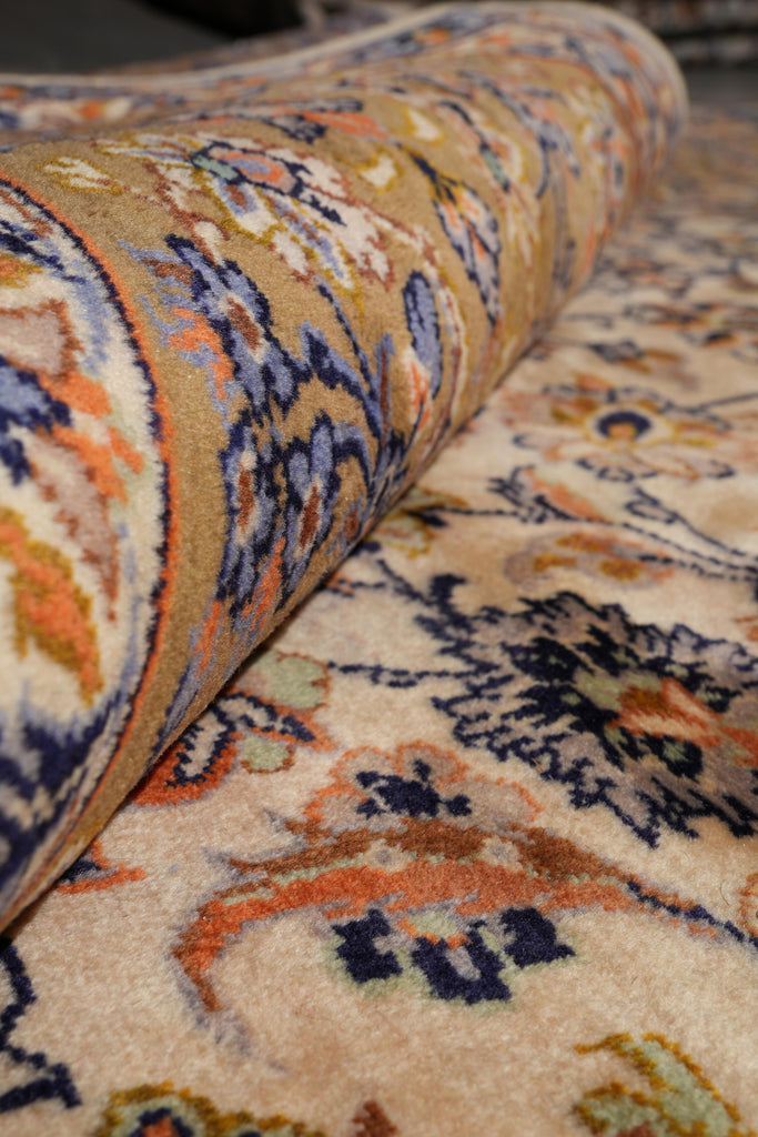 9.3 x 11.9 Estate Rug Persian Kashan Light Colors #F-4121