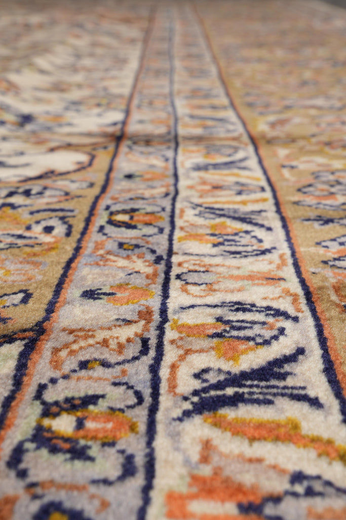 9.3 x 11.9 Estate Rug Persian Kashan Light Colors #F-4121