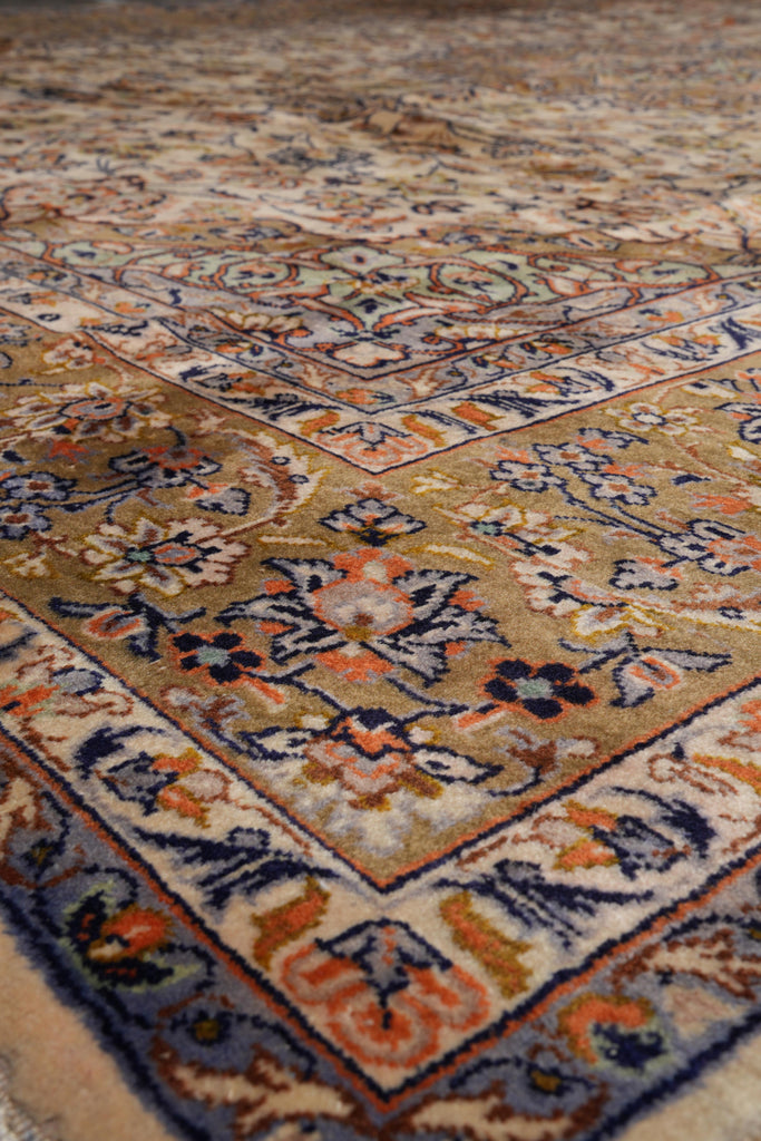 9.3 x 11.9 Estate Rug Persian Kashan Light Colors #F-4121