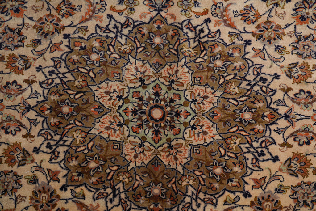9.3 x 11.9 Estate Rug Persian Kashan Light Colors #F-4121