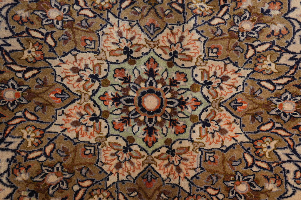 9.3 x 11.9 Estate Rug Persian Kashan Light Colors #F-4121