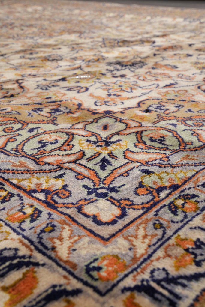 9.3 x 11.9 Estate Rug Persian Kashan Light Colors #F-4121