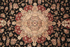 Load image into Gallery viewer, 9.9 X 13.9 Quality Wool and Silk Sino Tabriz Rug Black#PIX-10029
