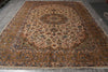 Load image into Gallery viewer, 9.3 x 11.9 Estate Rug Persian Kashan Light Colors #F-4121
