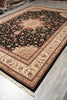 Load image into Gallery viewer, 9.9 X 13.9 Quality Wool and Silk Sino Tabriz Rug Black#PIX-10029
