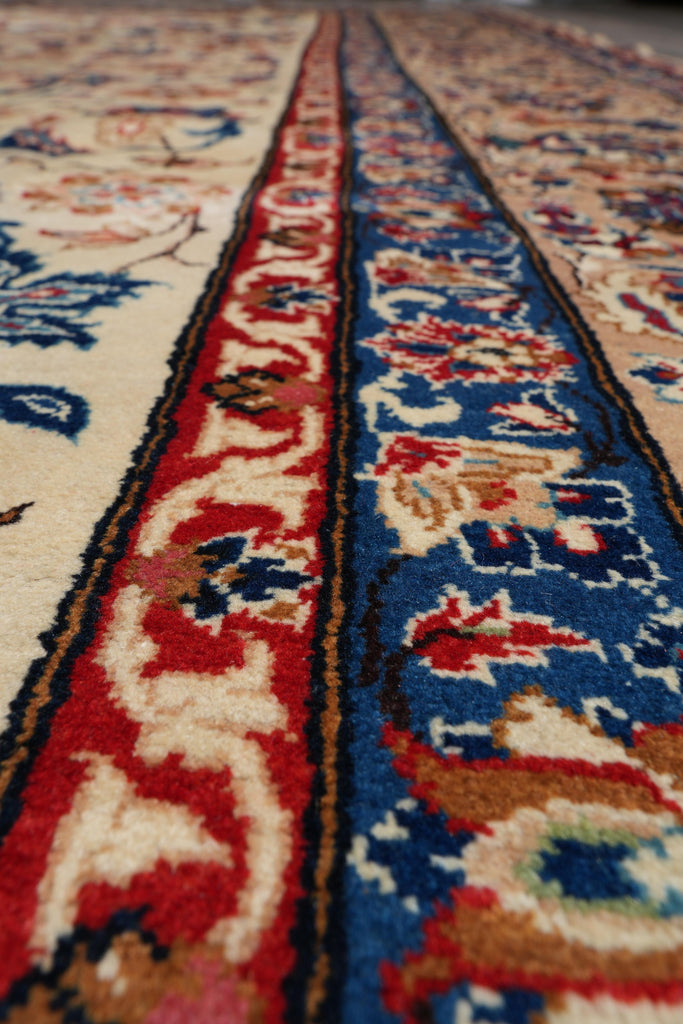 9.10 x 13.2 Persian Esfahan Wool Rug Estate Carpet #F-4122