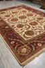 Load image into Gallery viewer, 9.10 x 14 Quality Handmade Jaipur Rug Ivory Burgundy #PIX-5872