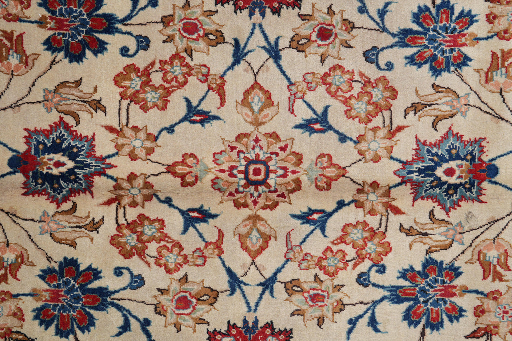 9.10 x 13.2 Persian Esfahan Wool Rug Estate Carpet #F-4122