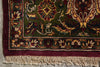 Load image into Gallery viewer, 9.11 x 13.10 Burgundy Green Quality Handmade Jaipur Rug #F-4439