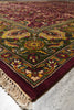 Load image into Gallery viewer, 9.11 x 13.10 Burgundy Green Quality Handmade Jaipur Rug #F-4439