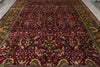 Load image into Gallery viewer, 9.11 x 13.10 Burgundy Green Quality Handmade Jaipur Rug #F-4439