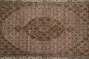 Load image into Gallery viewer, 5 x 7 Earthy Tone Wool Silk Hand-Knotted Tabriz Mahi Rug #F-3072