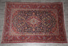 Load image into Gallery viewer, 7.9 x 11.2 Authentic Persian Kashan Rug Navy Blue #F-4124