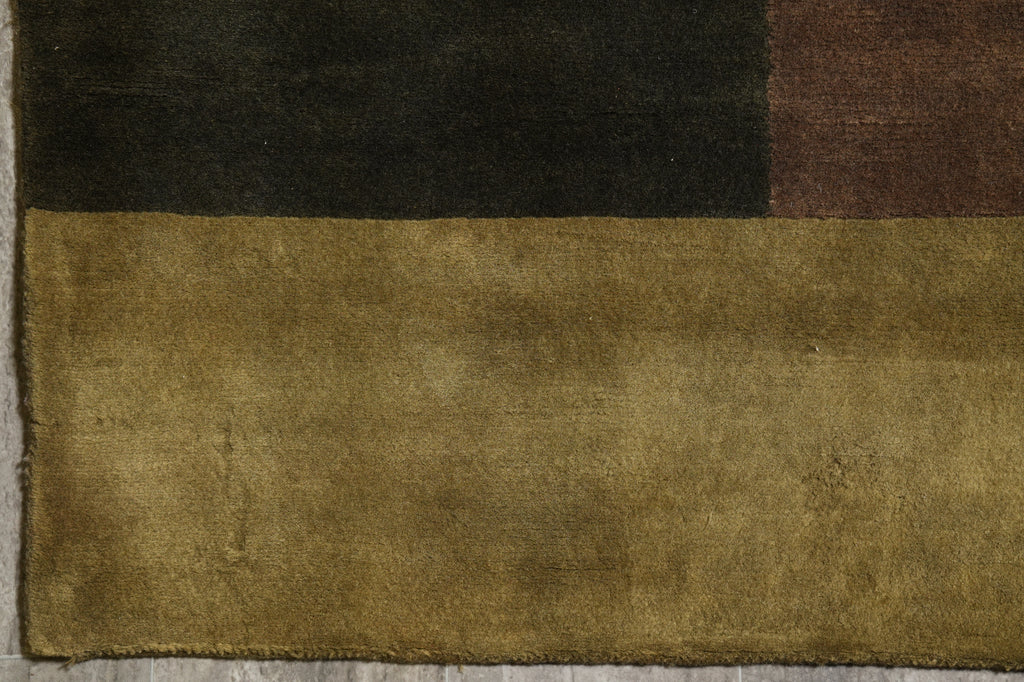 11 x 11 Feet Square Contemporary Wool Handmade Rug #PIX-16712B