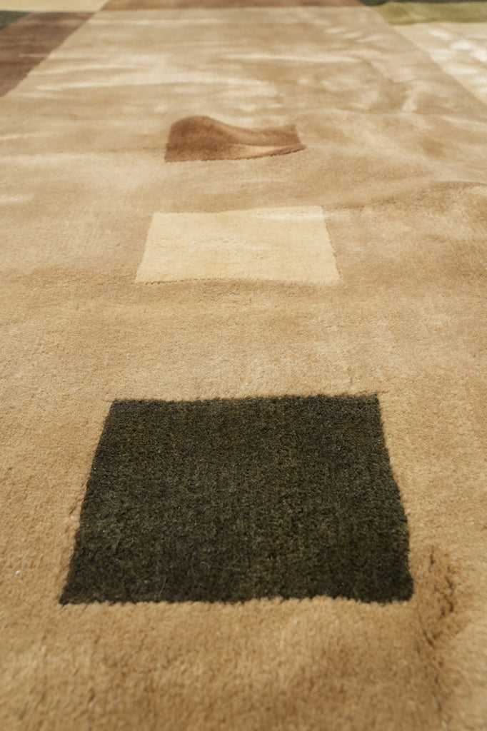 11 x 11 Feet Square Contemporary Wool Handmade Rug #PIX-16712B