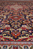 Load image into Gallery viewer, 7.9 x 11.2 Authentic Persian Kashan Rug Navy Blue #F-4124
