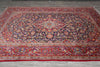Load image into Gallery viewer, 7.9 x 11.2 Authentic Persian Kashan Rug Navy Blue #F-4124