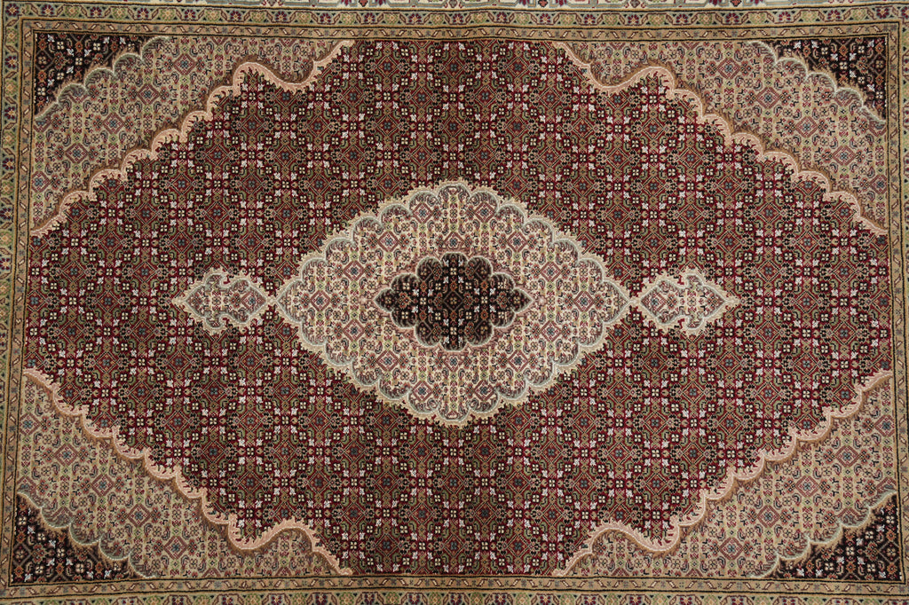 5 x 7 Quality Mahi Tabriz Traditional Wool Silk Room Rug #F-3074
