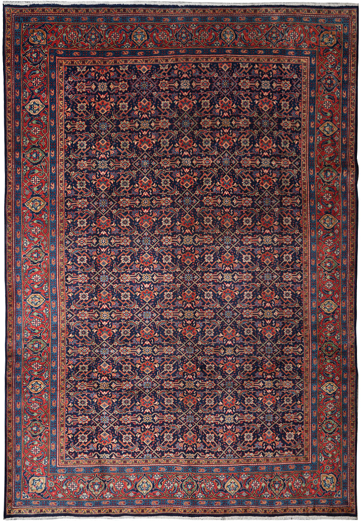 8.8 x 12 Persian Tabriz Mahi Herati Rug #F-4125