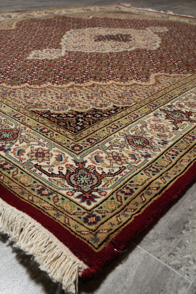 5 x 7 Quality Mahi Tabriz Traditional Wool Silk Room Rug #F-3074