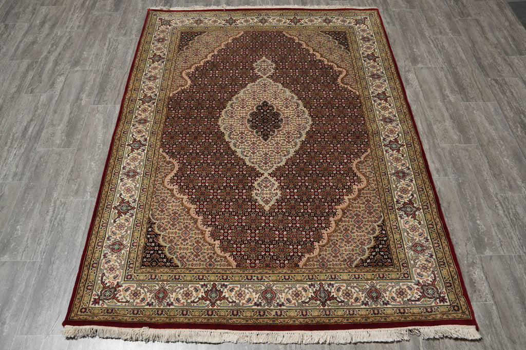 5 x 7 Quality Mahi Tabriz Traditional Wool Silk Room Rug #F-3074