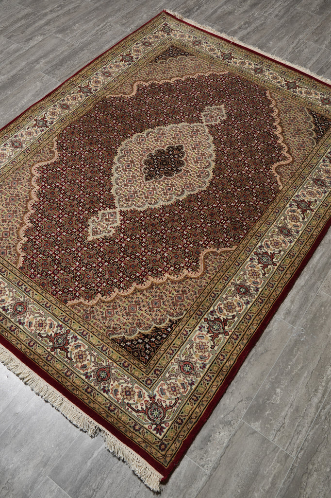 5 x 7 Quality Mahi Tabriz Traditional Wool Silk Room Rug #F-3074