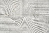 Load image into Gallery viewer, 7.7 x 10 Modern Handmade Rug White Black #F-3324