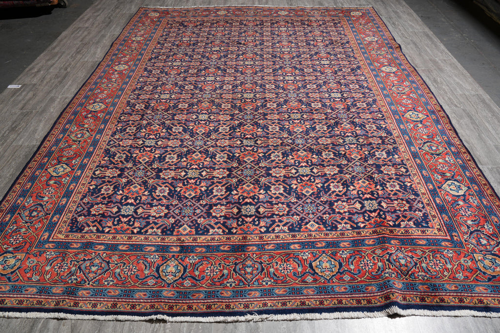8.8 x 12 Persian Tabriz Mahi Herati Rug #F-4125