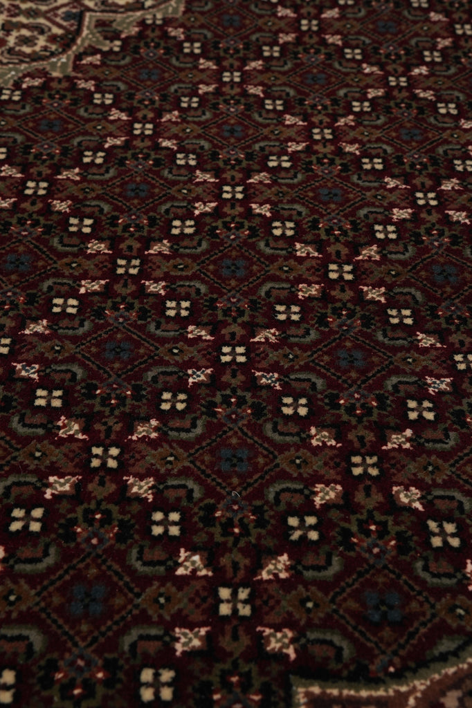 6.9 x 9.7 Hand-Knotted Quality Traditional Wool and Silk Room Rug #F-3075