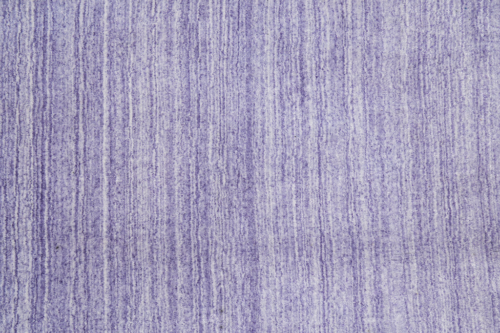 8.3 x 10 Solid Plain Color Lavander Handmade Wool Contemporary Rug #F-5391