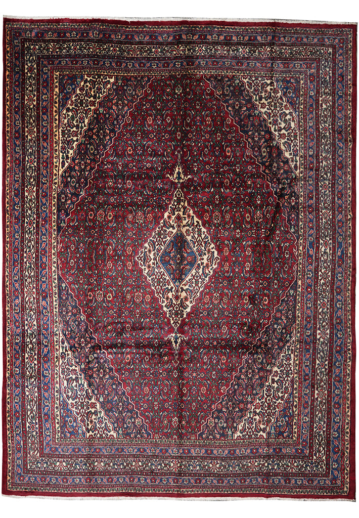 11.0 x 13.9 Persian Tribal Kuristan Rug #F-4126