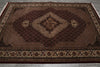 Load image into Gallery viewer, 6.9 x 9.7 Hand-Knotted Quality Traditional Wool and Silk Room Rug #F-3075