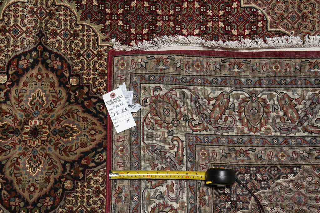 5.8 x 8.3 Quality Wool and Silk Tabriz Mahi Rug Pom Roby #F-3076