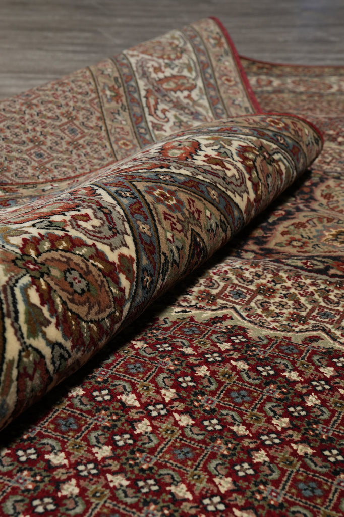 5.8 x 8.3 Quality Wool and Silk Tabriz Mahi Rug Pom Roby #F-3076