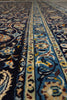 Load image into Gallery viewer, 10.8 x 15.4 Navy Blue Persian Kashan Rug #B-74882