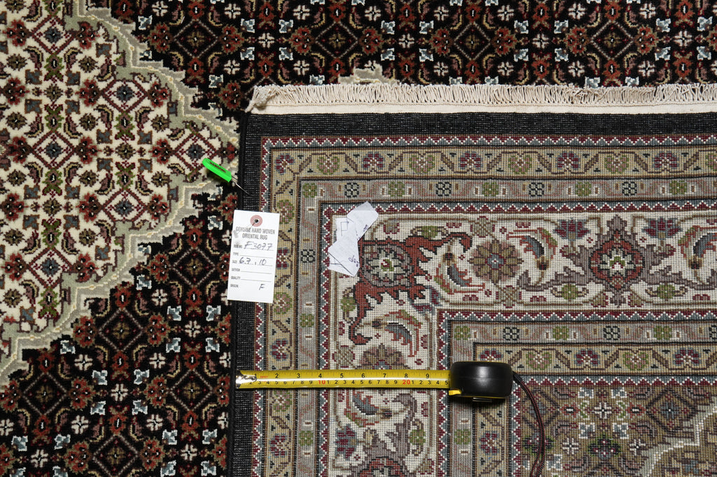 6.7 x 10 Traditional Wool and Silk Quality Handmade Room Rug #F-3077