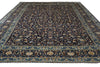 Load image into Gallery viewer, 10.8 x 15.4 Navy Blue Persian Kashan Rug #B-74882