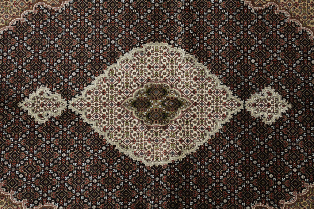 6.7 x 10 Traditional Wool and Silk Quality Handmade Room Rug #F-3077
