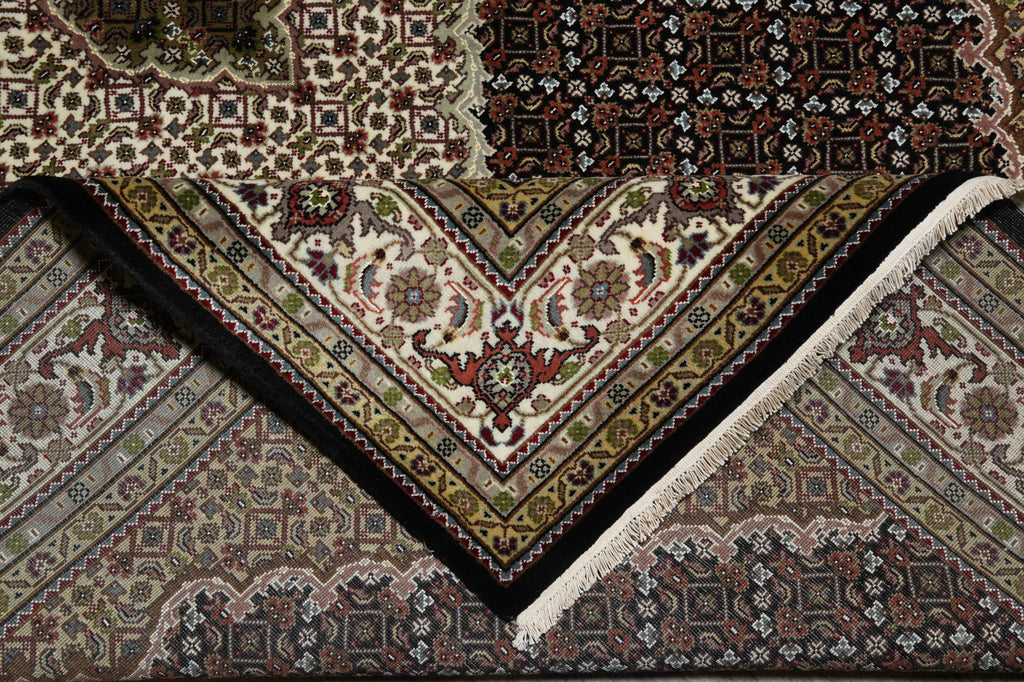 6.7 x 10 Traditional Wool and Silk Quality Handmade Room Rug #F-3077