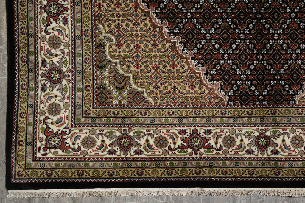 6.7 x 10 Traditional Wool and Silk Quality Handmade Room Rug #F-3077