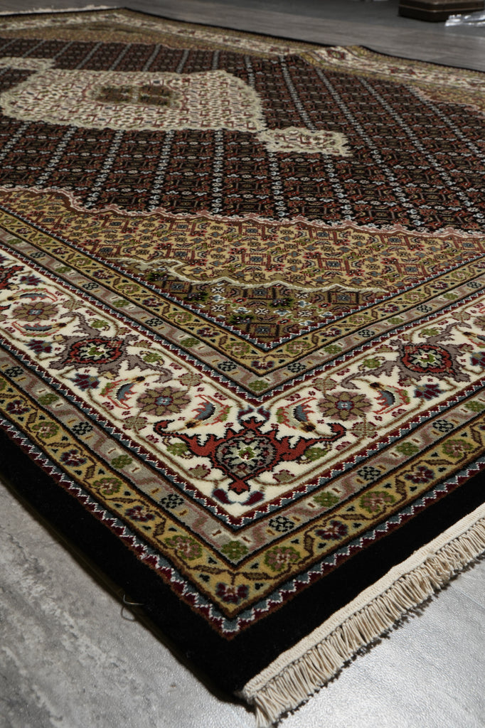 6.7 x 10 Traditional Wool and Silk Quality Handmade Room Rug #F-3077