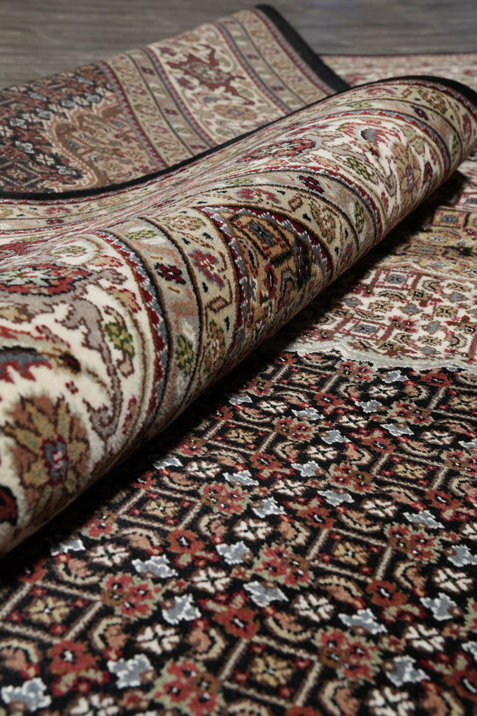6.8 x 10 Mahi Tabriz Quality Hand-Knotted Wool Silk Hand-Knotted Rug #F-3078