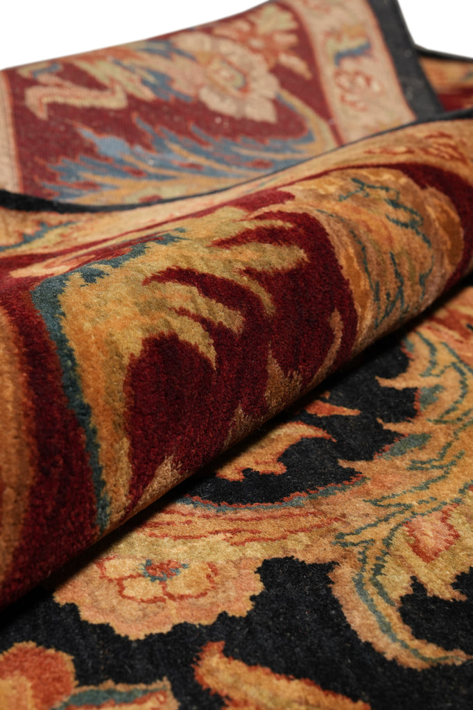 9 x 12.4 Black Burgundy Quality Jaipur Rug #LA-52929