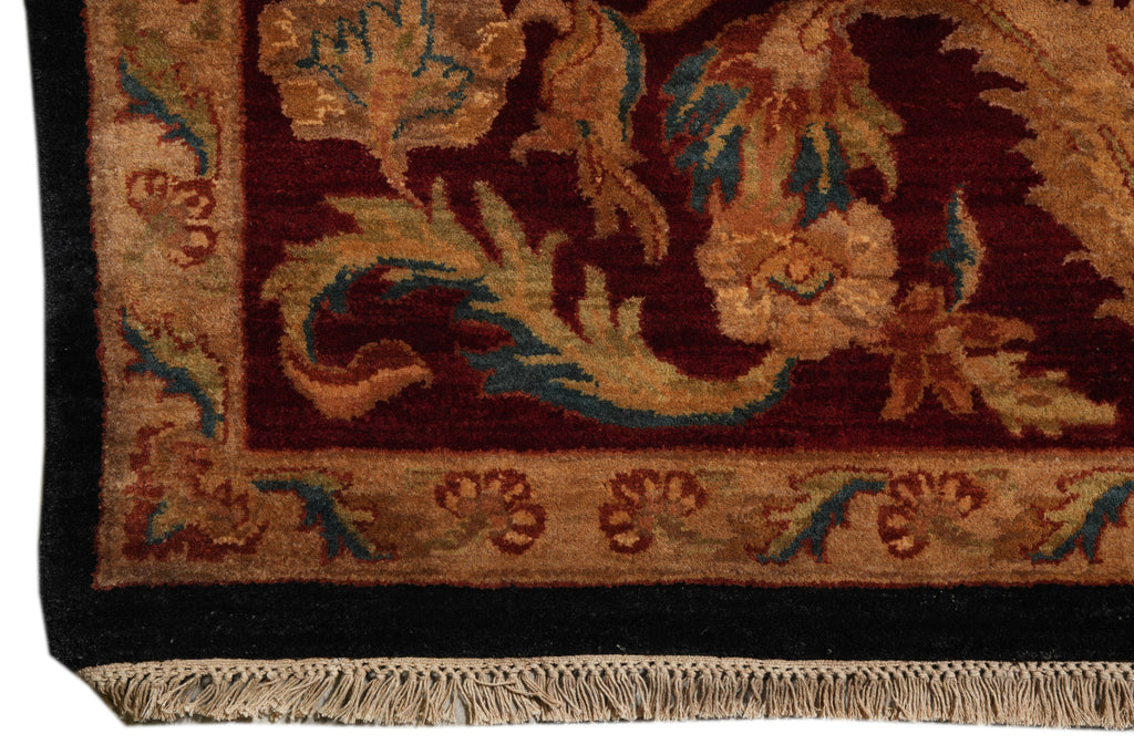 9 x 12.4 Black Burgundy Quality Jaipur Rug #LA-52929