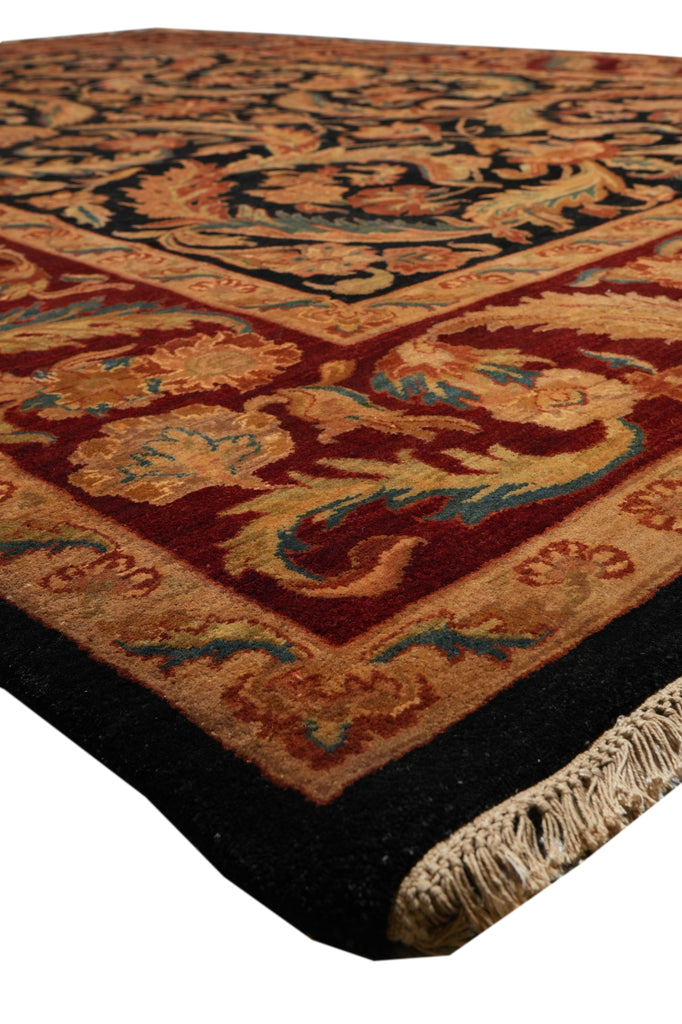 9 x 12.4 Black Burgundy Quality Jaipur Rug #LA-52929