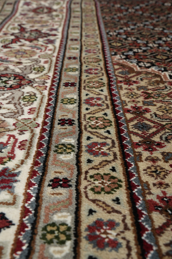 6.8 x 10 Mahi Tabriz Quality Hand-Knotted Wool Silk Hand-Knotted Rug #F-3078