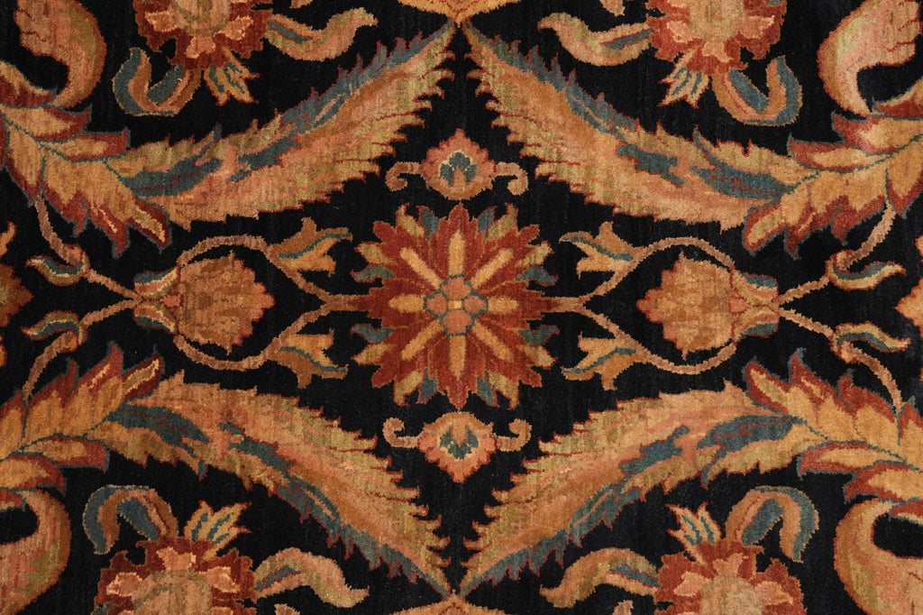 9 x 12.4 Black Burgundy Quality Jaipur Rug #LA-52929